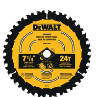 DeWalt DWA171424 7-1/4 Inch 24-Tooth Circ Saw Blade