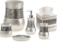 ACP 6PC BATHROOM ACCESSORY SET W