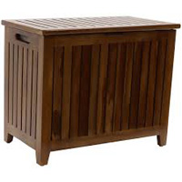 VANITY STYLE TEAK HAMPER