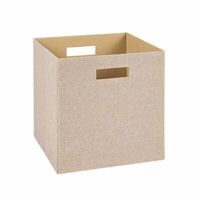 CLOSETMAID DECO FAB BIN TAN