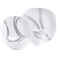 CURVATION 16PC SQ DINNER SET DEC