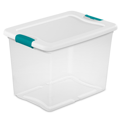 BOX LATCHING W/LID PLSTC 25QT