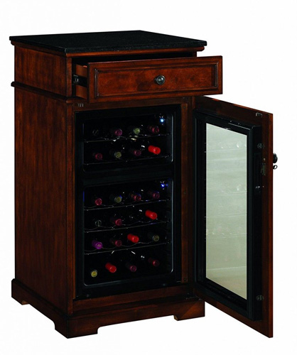 BARKEEP END TABLE WINE RACK