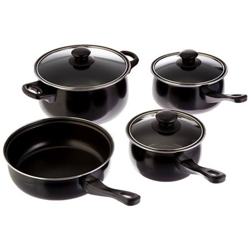 CHEF DU JOUR 7PC SS COOKWARE BLK