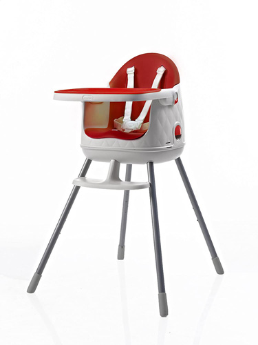 NURSERY MULTI DINE HIGH CHAIR RED