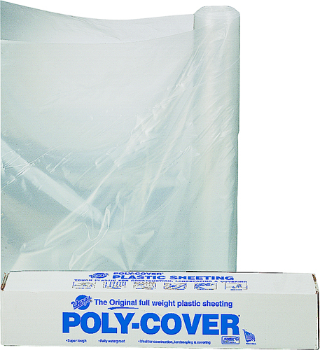 ORGILL POLY 4X40-C Poly Film, 100 ft L, 40 ft W, 4 mil Thick, Clear