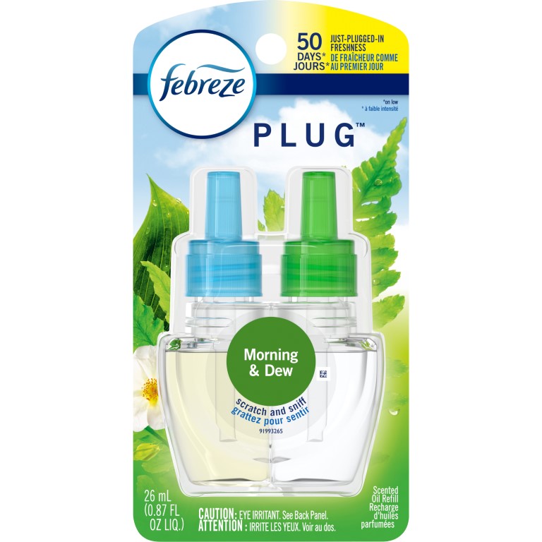 febreze PLUG 45541 Air Freshener Oil Refill, 45 Days of Freshness, 26 mL,