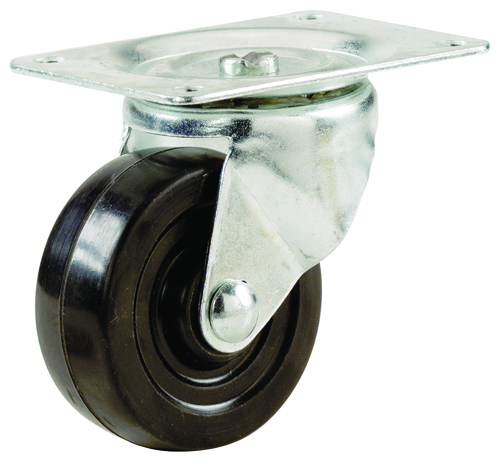 Shepherd Hardware 9478 Swivel Caster, 2-1/2 in Dia x 1-1/8 in W Wheel, 100