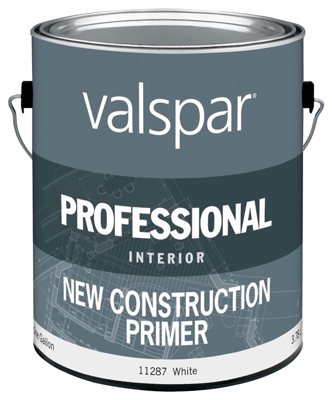 Departments VALSPAR 11287 Construction Primer, White, 1 gal Pail