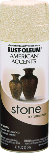 RUST-OLEUM AMERICAN ACCENTS 7990830 Stone Spray Paint Bleached Stone, 12 oz