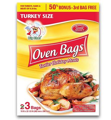 OVEN BAGS TURKEY SIZE 3CT
