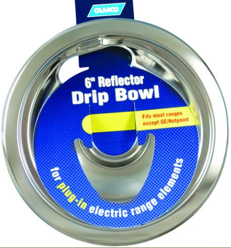 CAMCO 00383 Drip Bowl, 6 in Dia