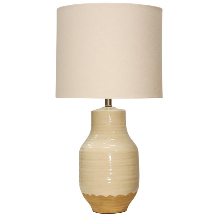 Prova Beige Dipped Ceramic Body Table Lamp