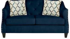 Sofia Vergara Monaco Court Navy Loveseat