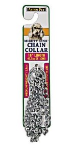 Aspenpet 27888 Choke Chain Dog Collar, 18 in L Collar, Steel