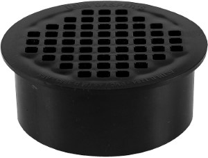 FLOOR DRAIN PVC PLASTSTRAINER 4"