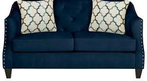 Sofia Vergara Monaco Court Navy Loveseat