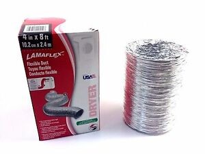 LAMBRO 412 Flexible Air Connector, 4 in, Aluminum