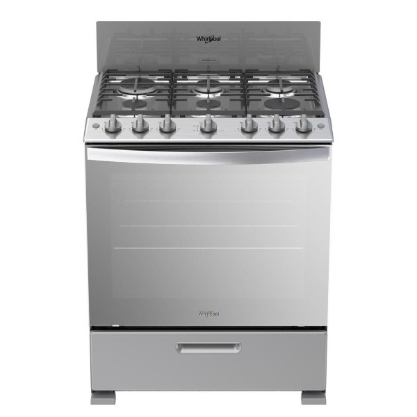 Whirlpool 30" Gas 6-Burner SILVER