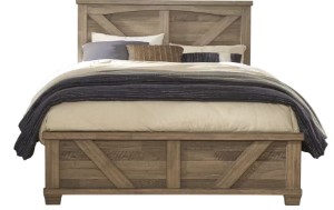 Woodcreek Brown 3 Pc Queen Panel Bed