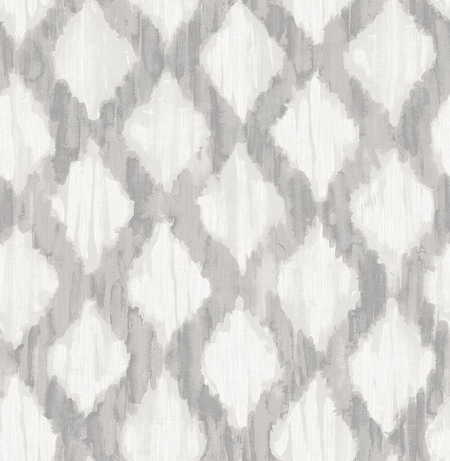 Grey Floating Trellis Peel & Stick Wallpaper