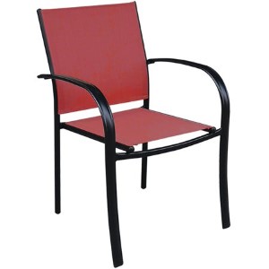 Seasonal Trends Belvedere Sling Dining Chair, Red