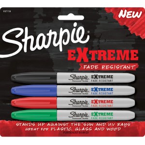Sharpie 1927154 Extreme Permanent Marker, Fine Lead/Tip,
