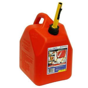 Scepter 00003 Gas Can, 5 gal Capacity, Polyethylene, Red