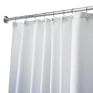 InterDesign EVA Printed Shower Curtain - White 72x72in 1Pk BP Floral