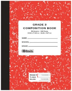 GRADE 3 PRIMARY COMPOSITION BOOK