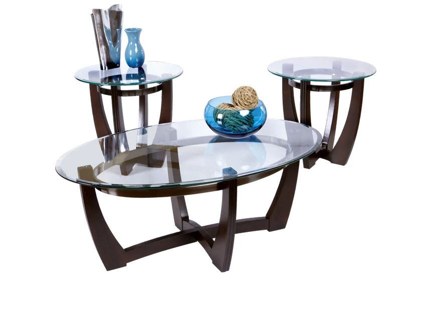 HAVERHILL 3PC TABLE SET WALNUT