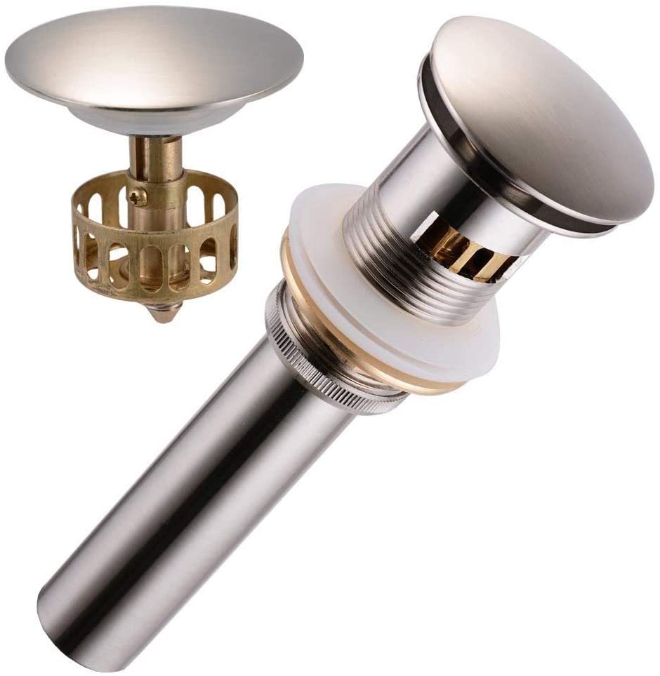 PUSH POP-UP DRAIN W/OF B/NICKEL