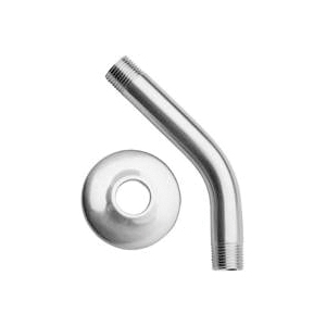 SHOWER ARM-FLANGE CHROME 8IN