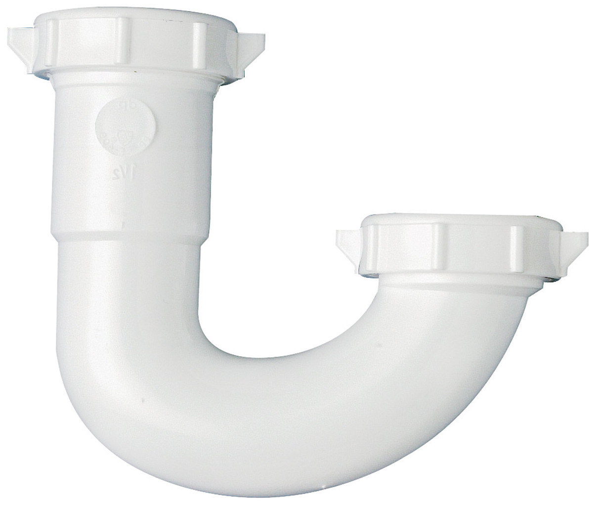 Plumb Pak PP66-1W J-Bend 1-1/2, 1/2 x 1-1/4 in Slip Plastic, White