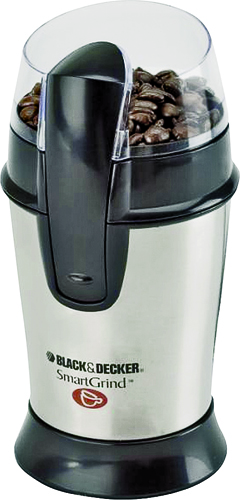 Black+Decker CBG100 Electric Coffee Grinder, Stainless Steel, Silver