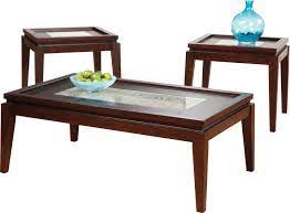 SPIGA MOCHA 3PC TABLE SET CHERRY