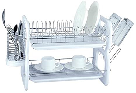 EURO-WARE 22 2TIER DISH RACK WHI