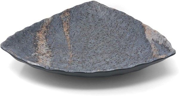 SALAD BOWL LIMESTONE TRIANGLE 7"