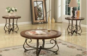 OCCASIONAL 3PC TABLE SET CHERRY