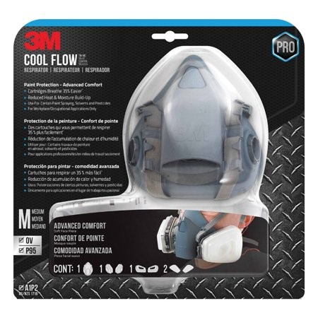 RESPIRATOR PAINT SPRY 7500 MED