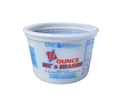 PLASTIC MIXING COTAINER 16OZ