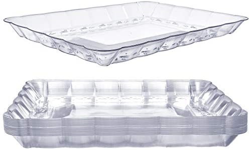 SERVING TRAY RECTANGULAR CLEAR