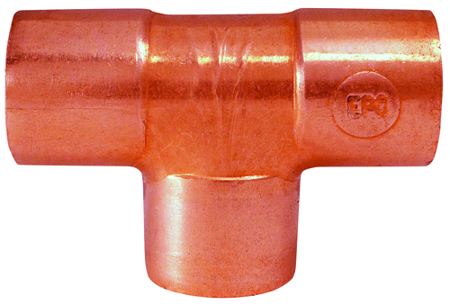 EPC 111 Series 32700 Pipe Tee, 1/2 in Run, Sweat x Sweat Run Connection,