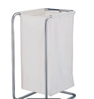 LAUNDRY SORTER W/BAG CHROME