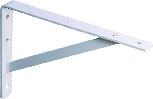 Knape & Vogt 208 WH 300 Shelf L-Bracket, Steel