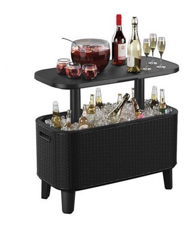 BEVY BAR COOLER TABLE GRAPHITE