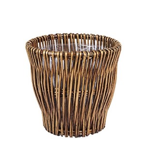 WILLOW WICKER WASTE BASKET SMALL