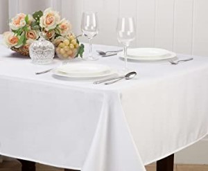 60X102 MATILDA WHITE TABLECLOTH