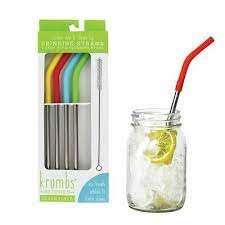 KRUMBS 4PK SS STRAWS