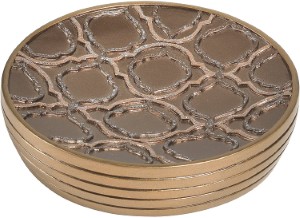 SPINDLE SOAP DISH GOLD